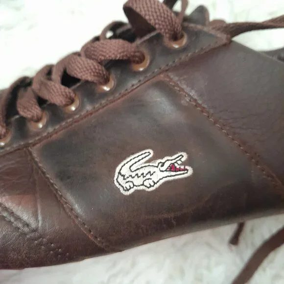 LACOSTE IZOD Swerve Lace Edge 524 Men's Sneakers/Driving Shoes Size 9 - Picture 5 of 10